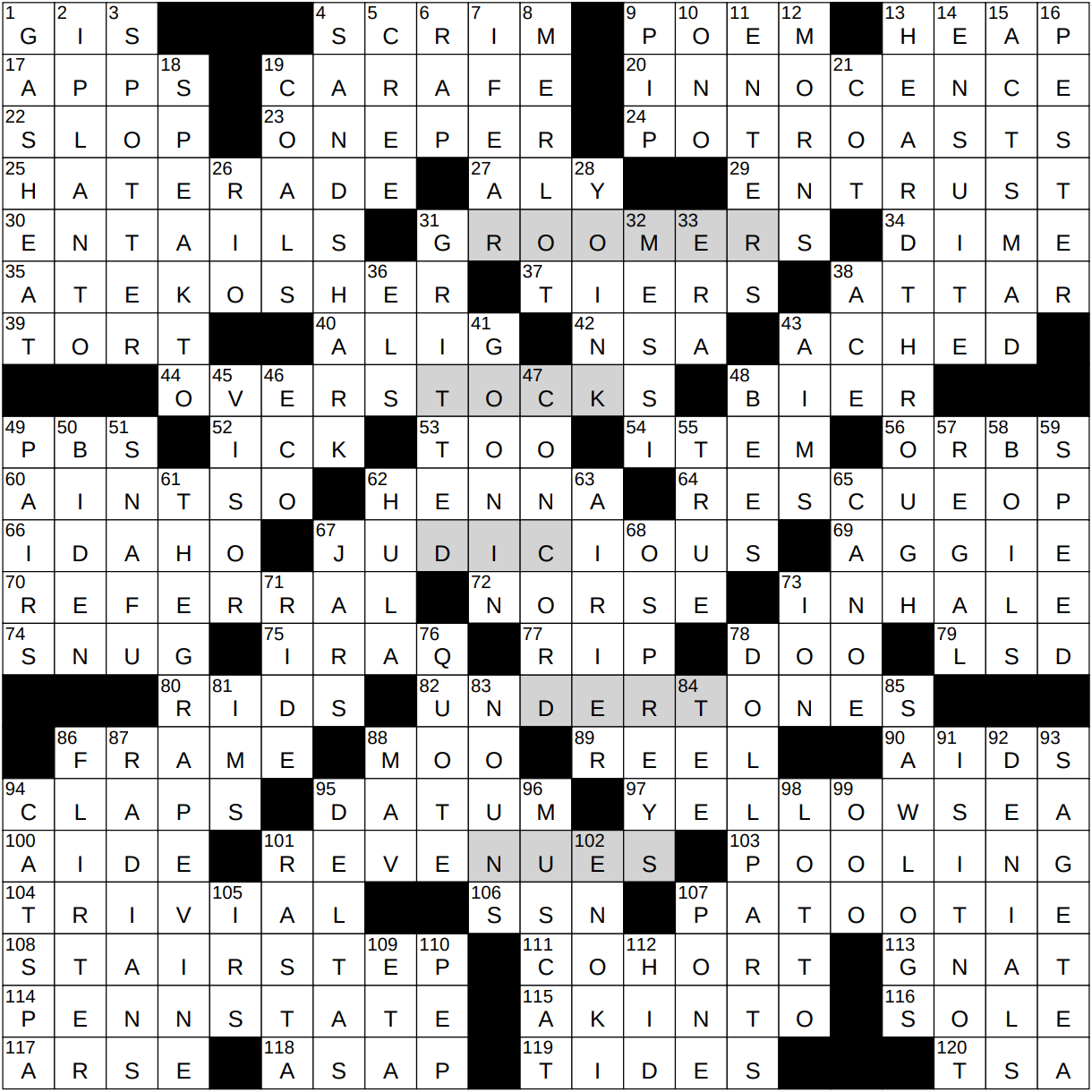 0218 24 NY Times Crossword 18 Feb 24 Sunday NYXCrossword