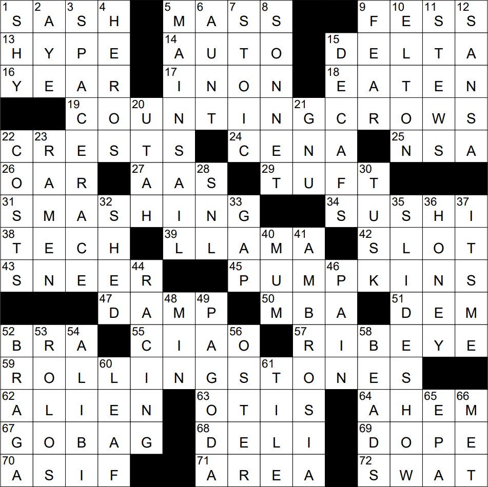 0327 23 NY Times Crossword 27 Mar 23 Monday NYXCrossword
