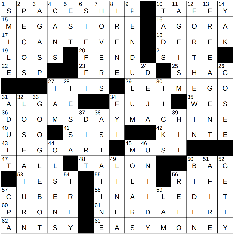 0516 25 NY Times Crossword 16 May 25 Friday NYXCrossword