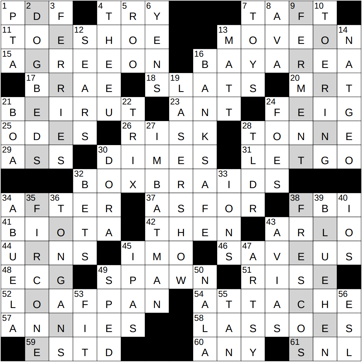 0523 24 NY Times Crossword 23 May 24 Thursday NYXCrossword