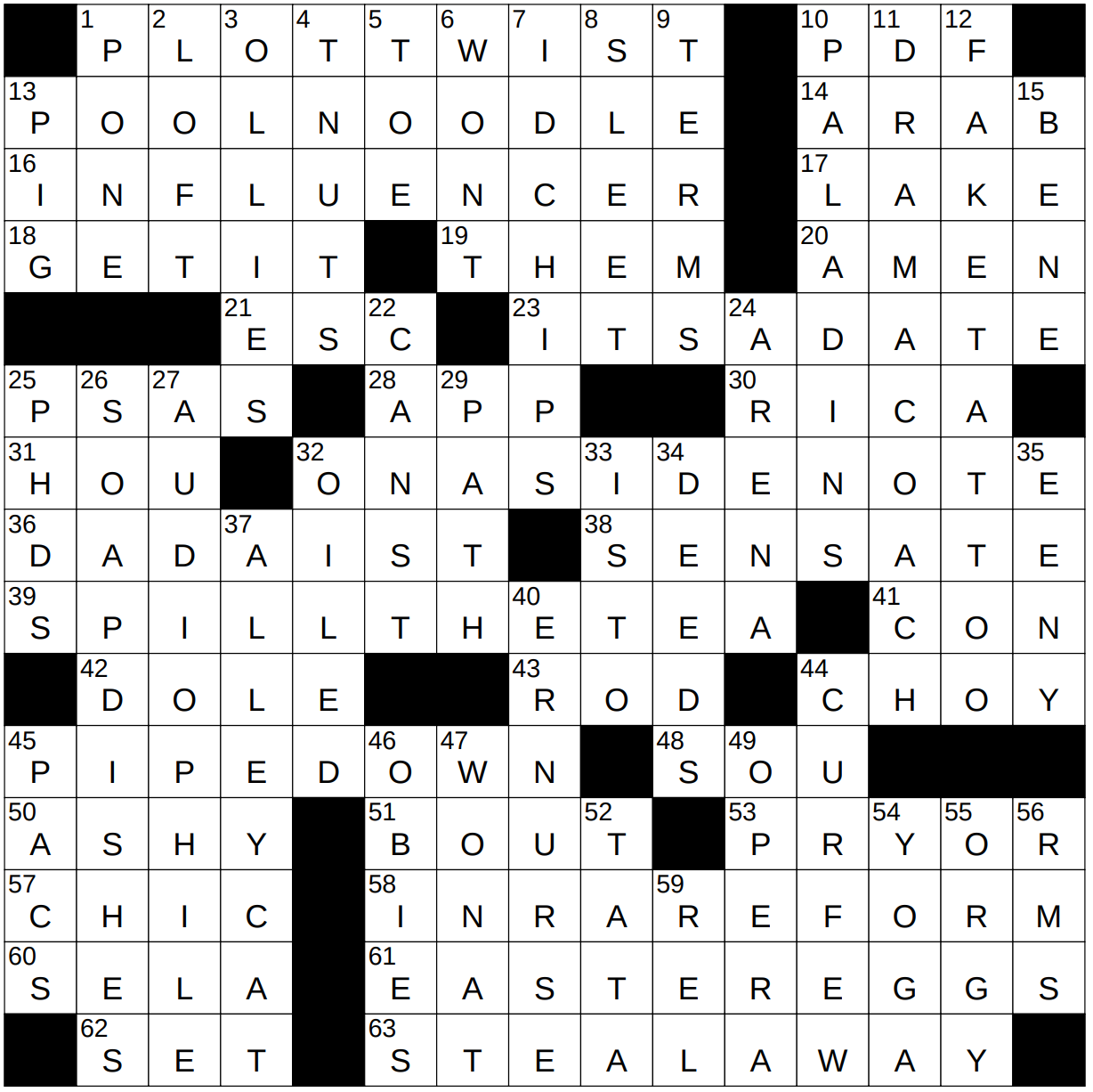 0617 22 NY Times Crossword 17 Jun 22 Friday NYXCrossword