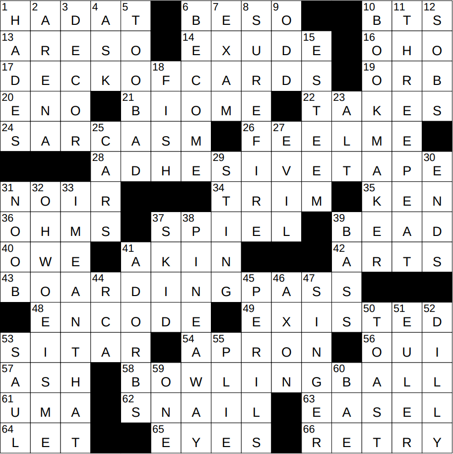 0719 23 NY Times Crossword 19 Jul 23 Wednesday NYXCrossword