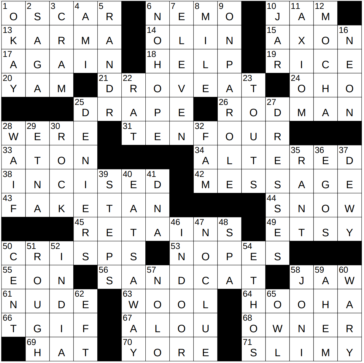 0831 23 NY Times Crossword 31 Aug 23 Thursday NYXCrossword