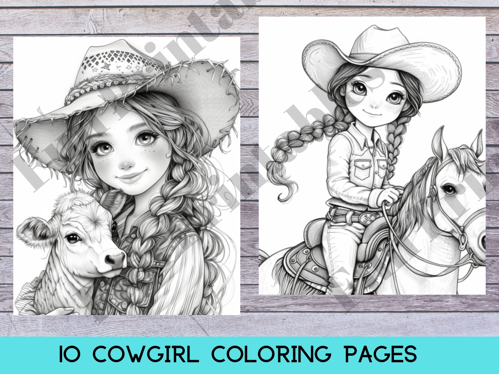 cowgirl coloring pages