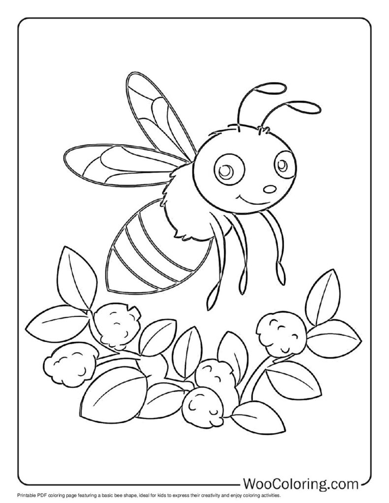 bees coloring pages