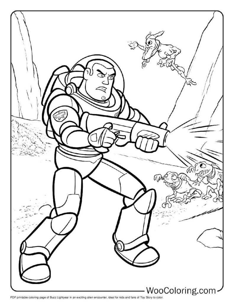 100 Buzz Lightyear Coloring Pages Free PDF To Print Woo Coloring