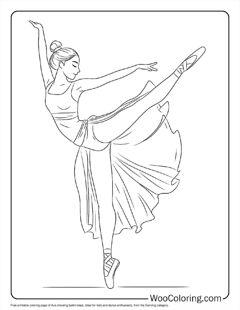 100 Dancing Coloring Pages Free PDF To Print Woo Coloring
