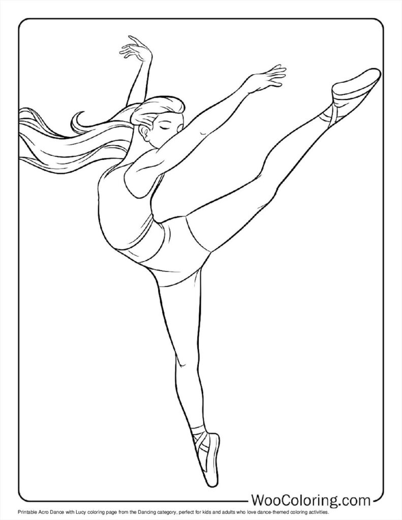 100 Dancing Coloring Pages Free PDF To Print Woo Coloring