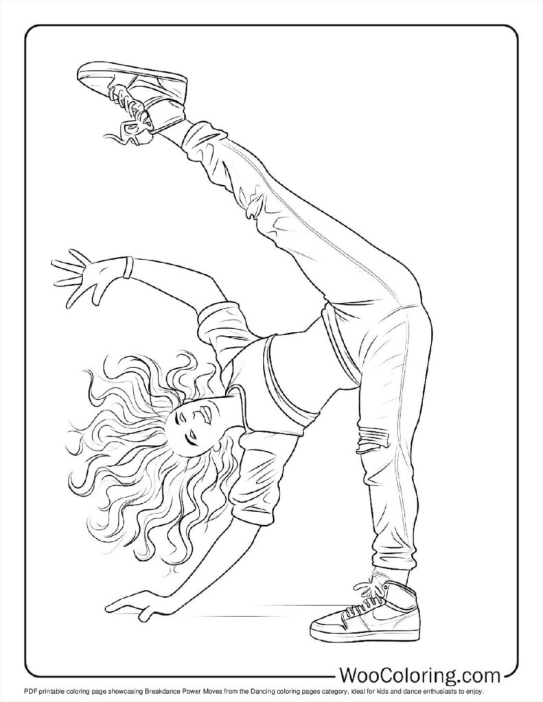100 Dancing Coloring Pages Free PDF To Print Woo Coloring