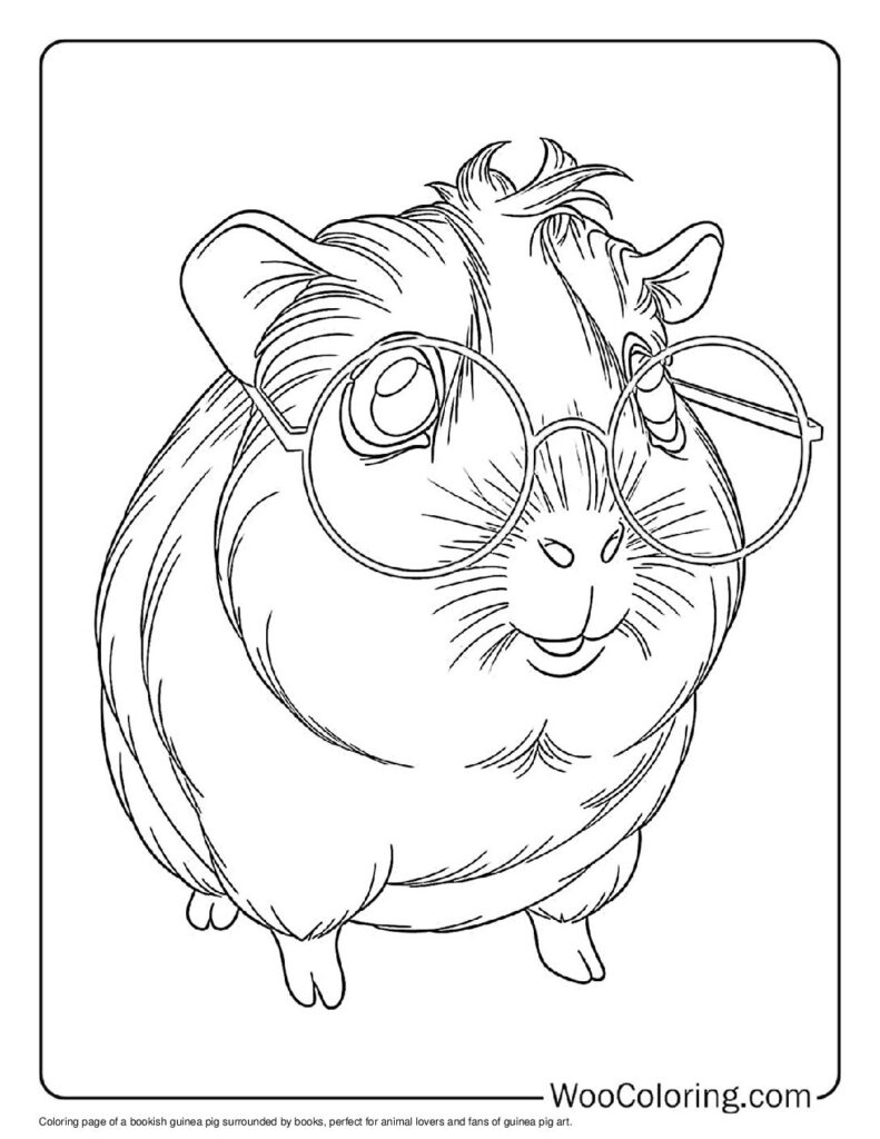 100 Guinea Pig Coloring Pages Free PDF To Print Woo Coloring
