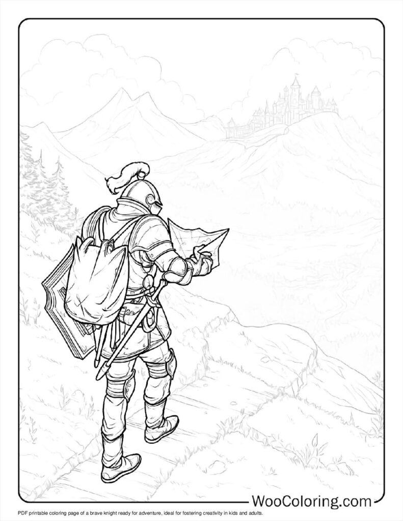 100 Knight Coloring Pages Free PDF To Print Woo Coloring