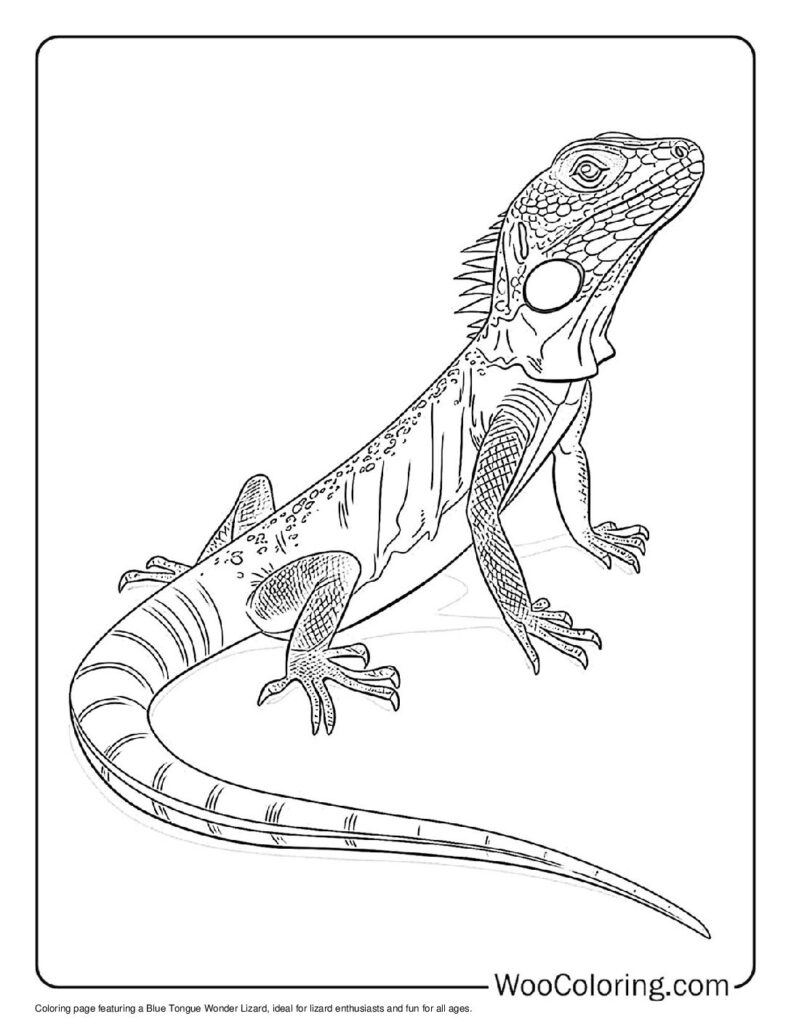 100 Lizard Coloring Pages Free PDF To Print Woo Coloring
