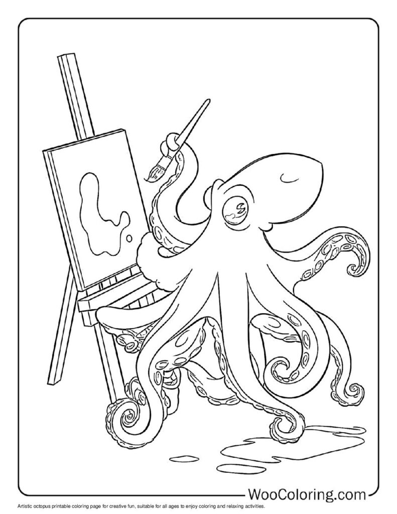 100 Octopus Coloring Pages Free PDF To Print Woo Coloring