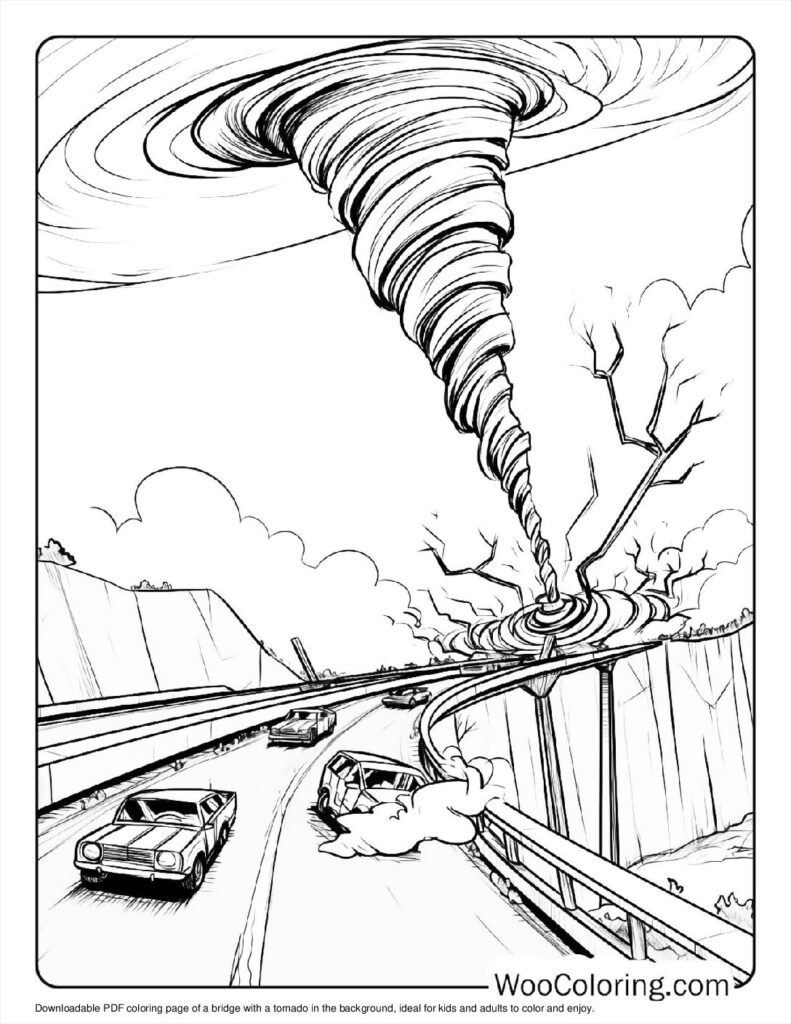 tornado coloring pages