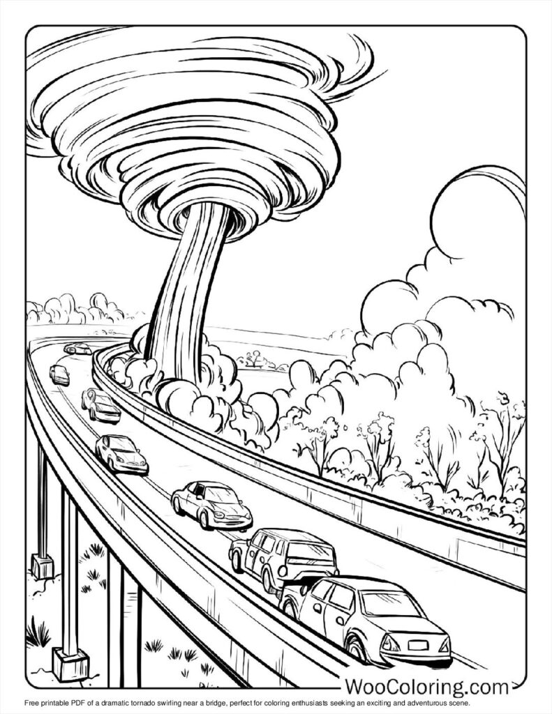 100 Tornado Coloring Pages Free PDF To Print Woo Coloring
