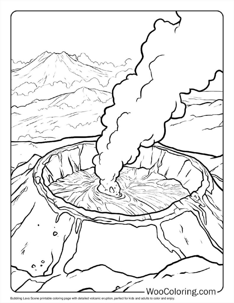 100 Volcano Coloring Pages Free PDF To Print Woo Coloring 100 Volcano Coloring Pages Free PDF To Print Woo Coloring