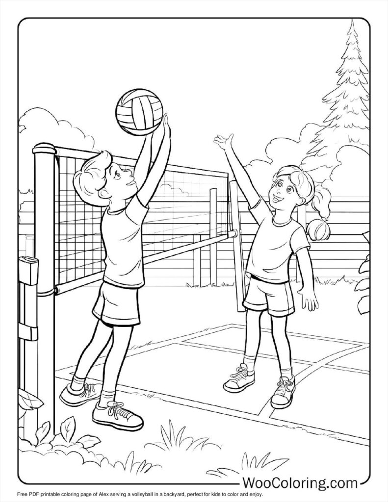 volleyball coloring pages volleyball coloring pages