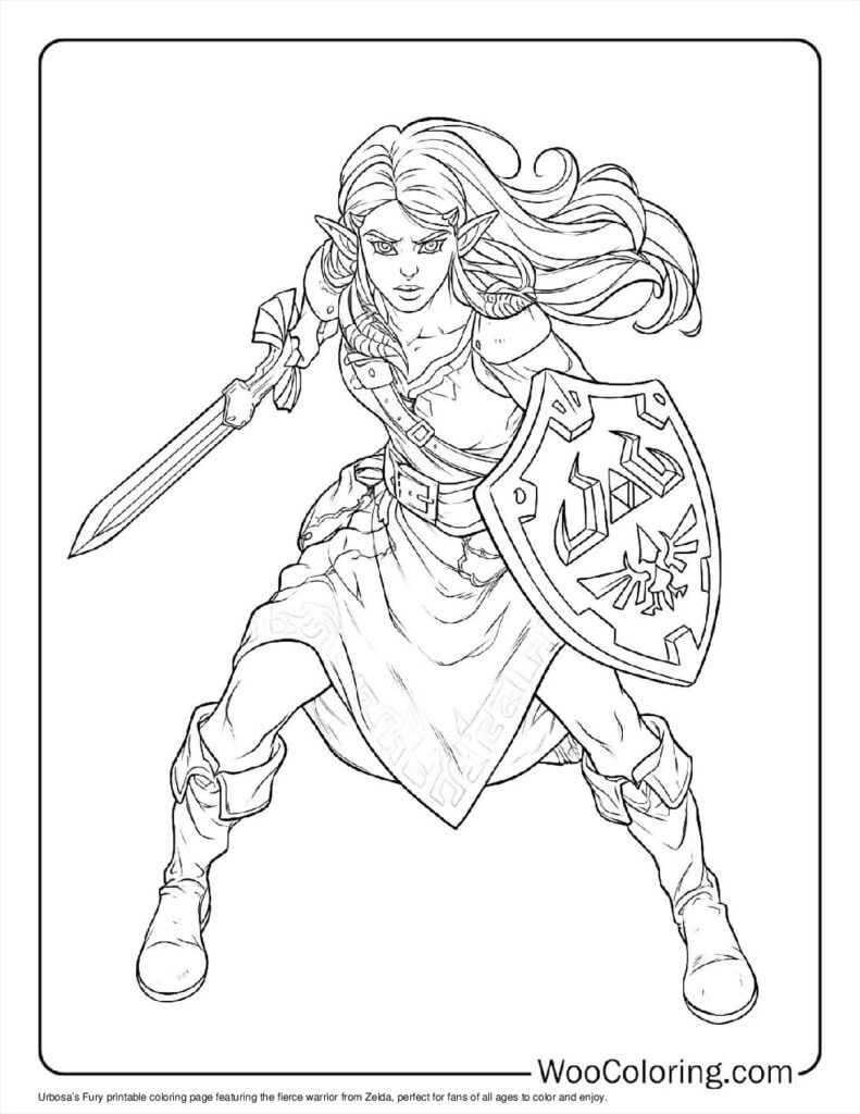 100 Zelda Coloring Pages Free PDF To Print Woo Coloring