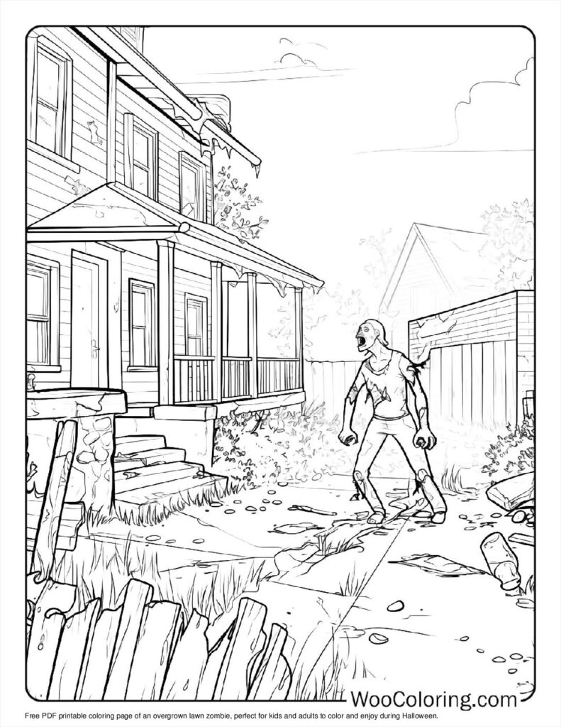 100 Zombie Coloring Pages Free PDF To Print Woo Coloring