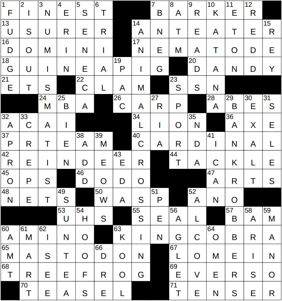 1002 24 NY Times Crossword 2 Oct 24 Wednesday NYXCrossword