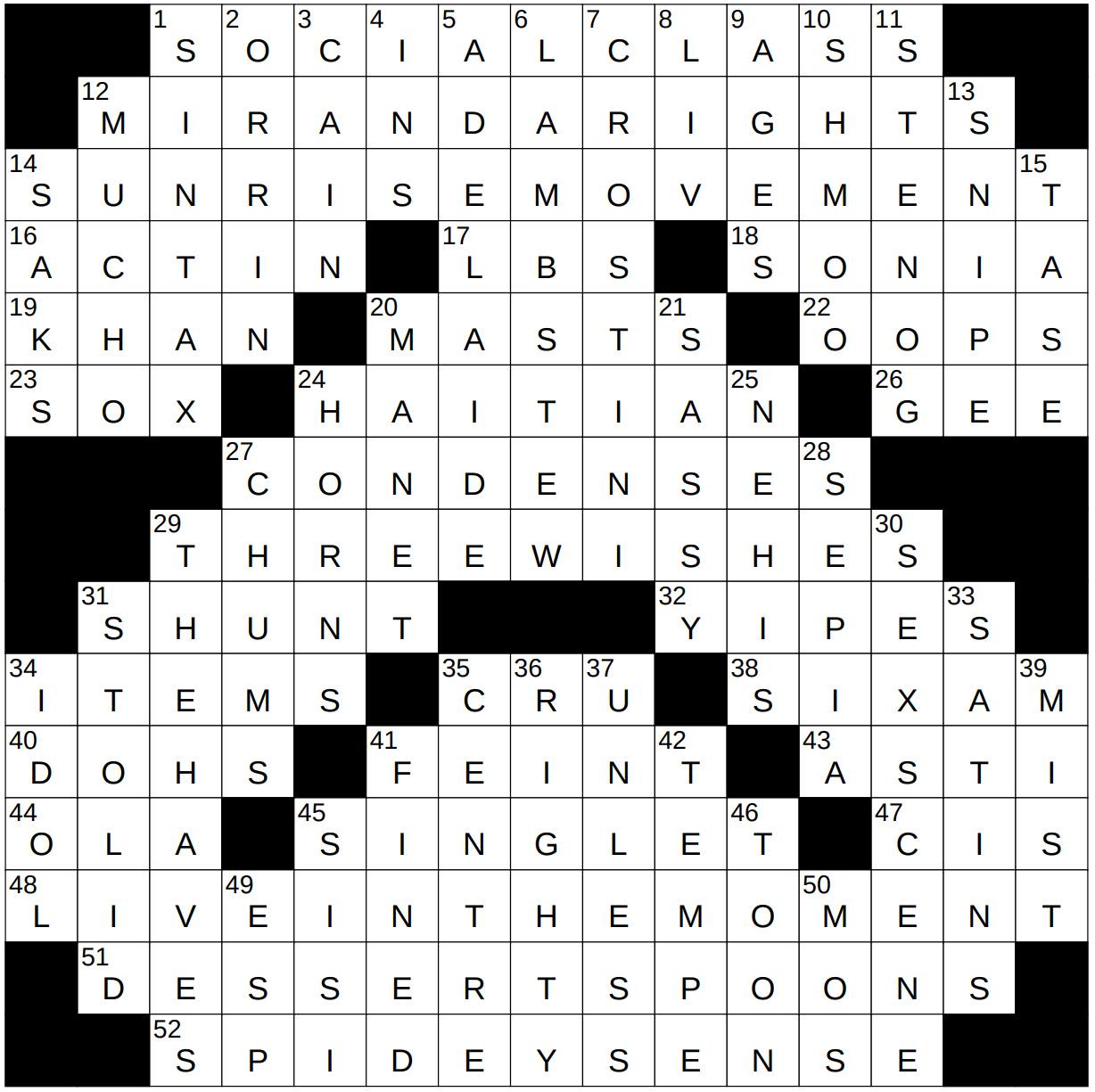creature of jewish folklore crossword