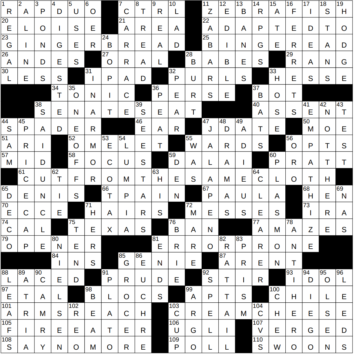 1029 23 NY Times Crossword 29 Oct 23 Sunday NYXCrossword