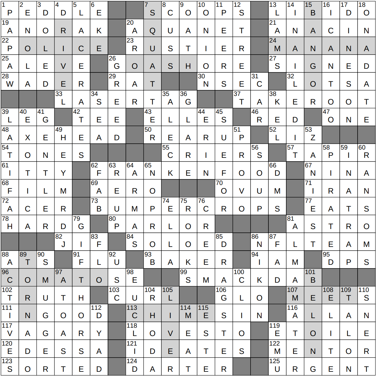 endangered nyt crossword