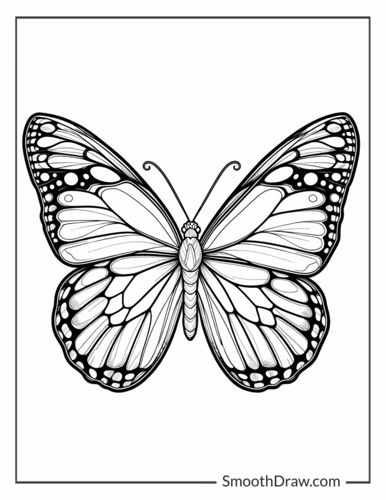 coloring pages butterflies
