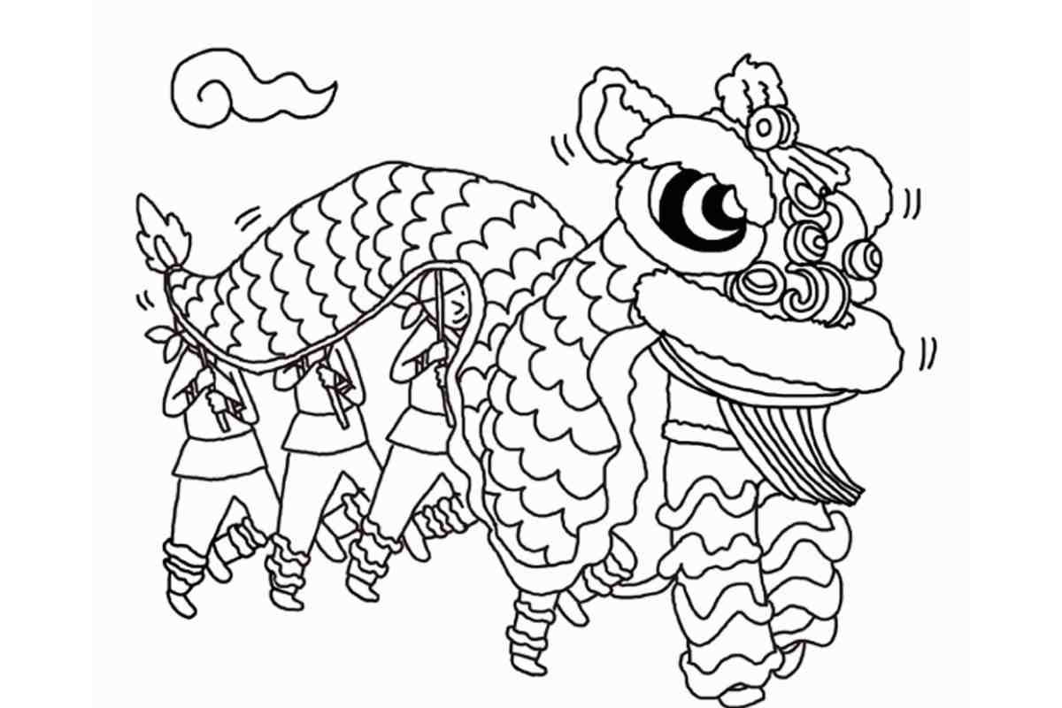 chinese new year coloring pages chinese new year coloring pages