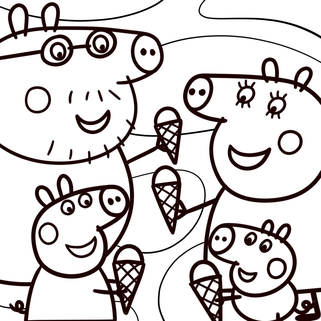 peppa pig coloring page