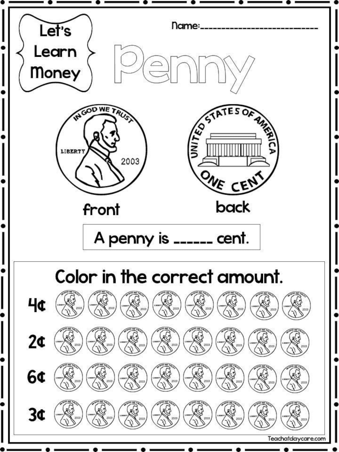2nd grade money worksheets