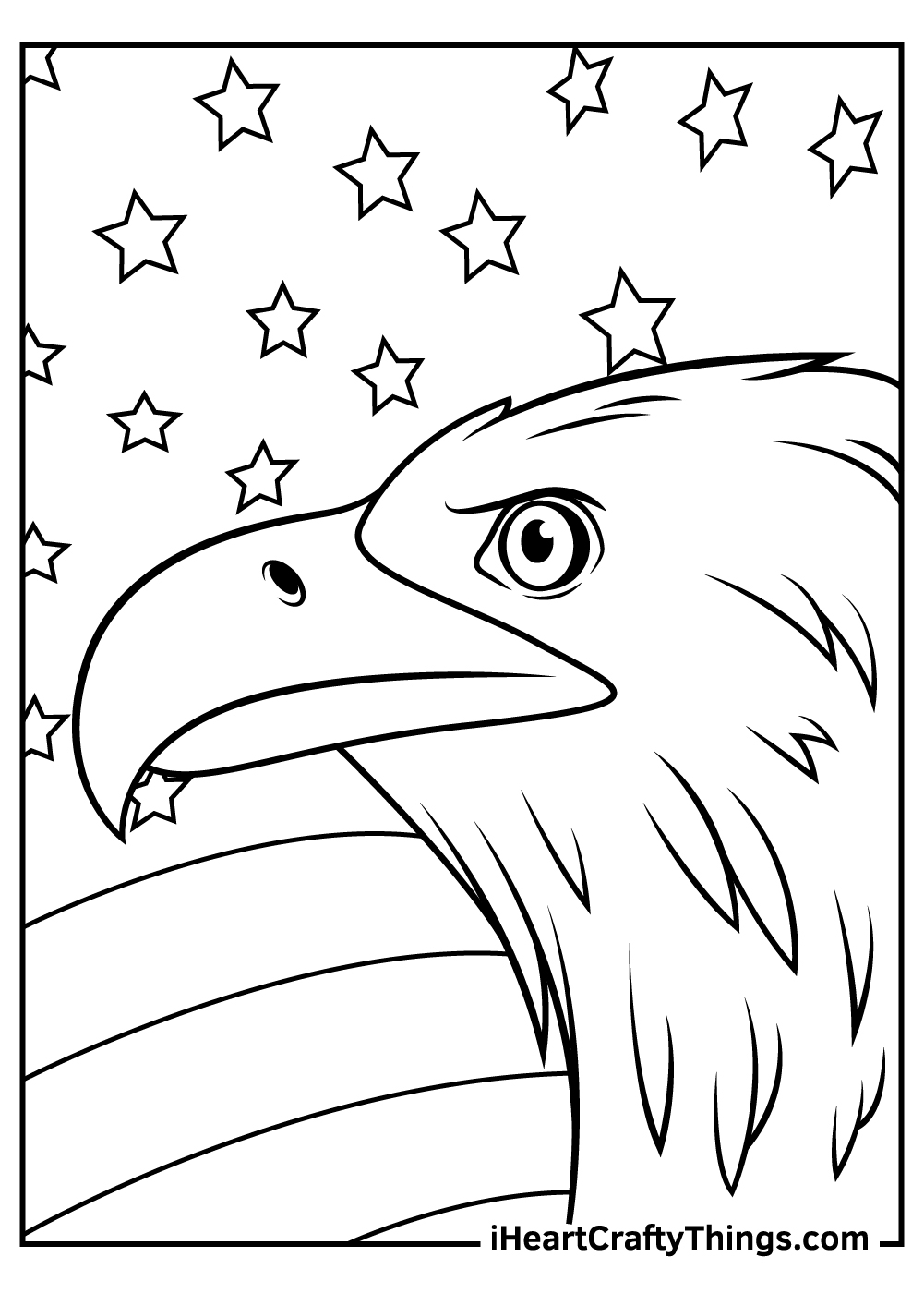 bald eagle coloring page