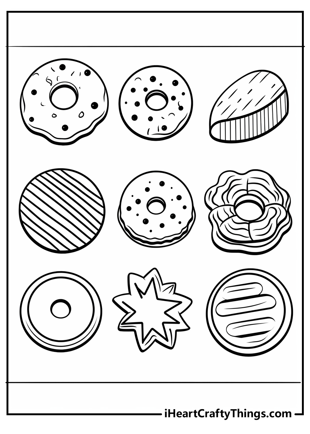 cookie coloring pages