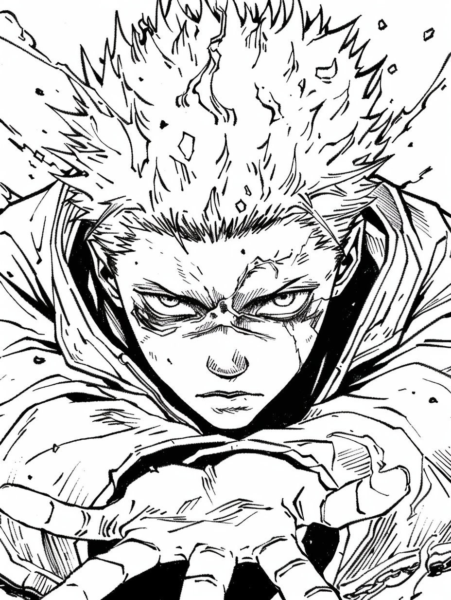 150 Printable JUJUTSU KAISEN Coloring Pages Digital Download Etsy Canada