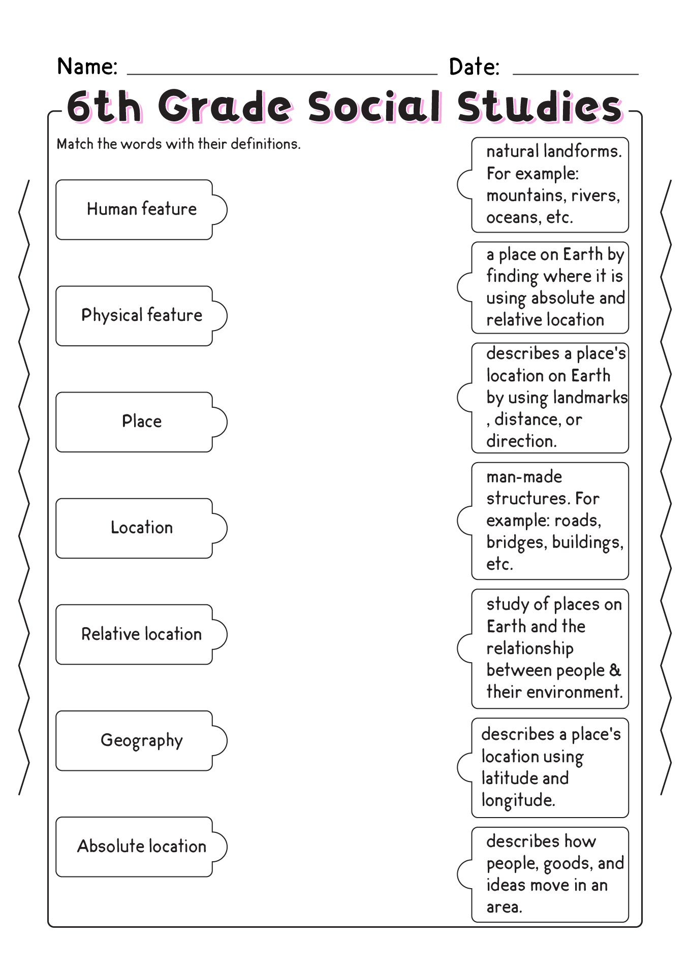 5th grade social studies worksheets 5th grade social studies worksheets