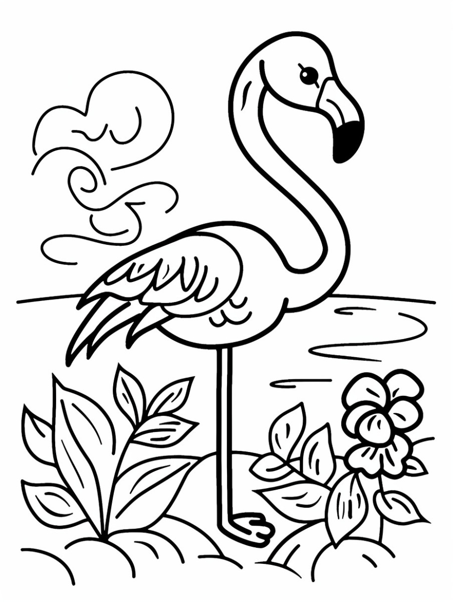 16 Amazing Flamingo Coloring Pages