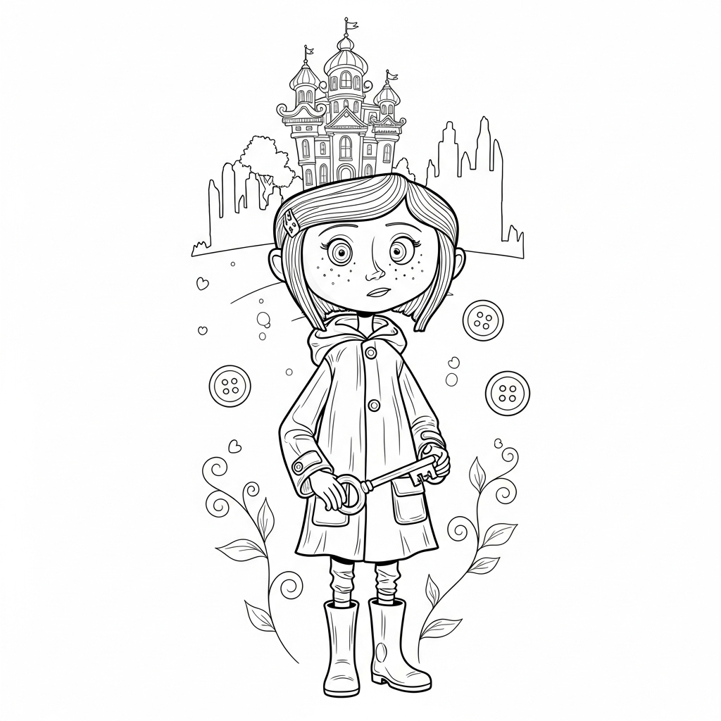 coraline coloring page coraline coloring page