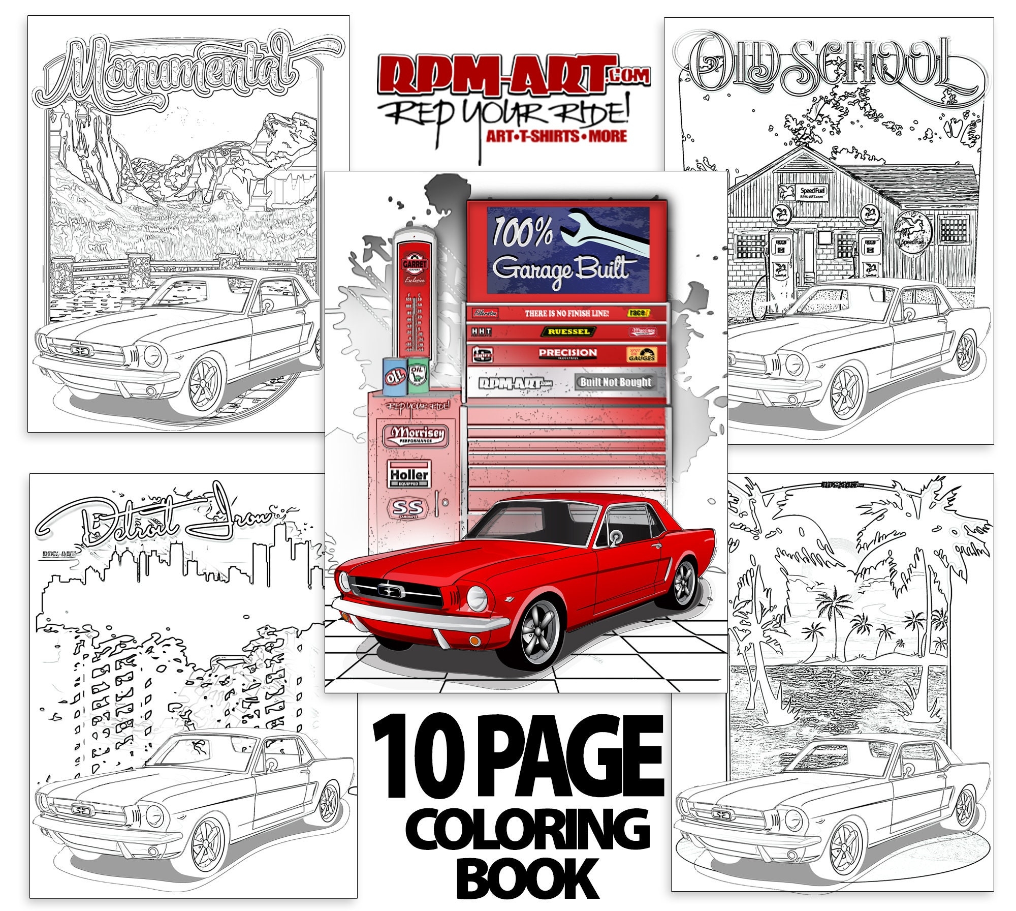 mustang coloring pages