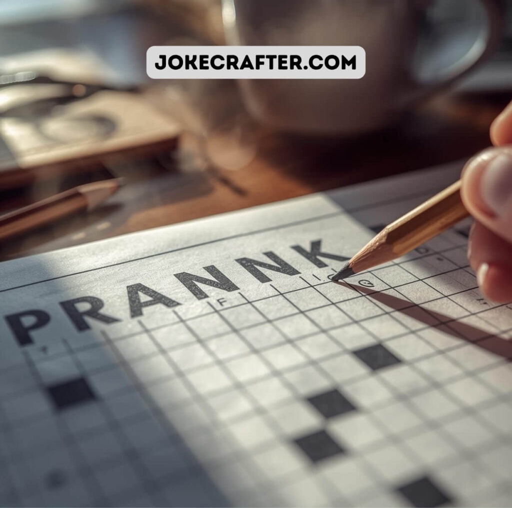 practical joke crossword puzzle clue
