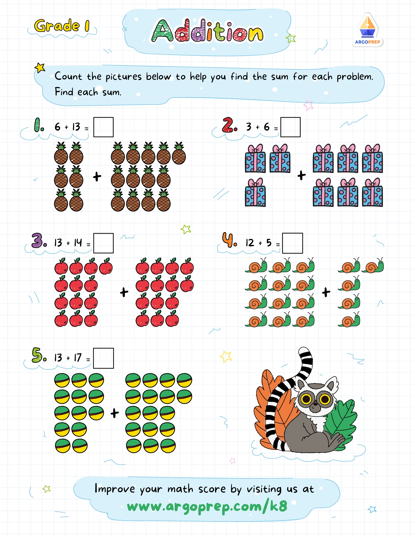 1st Grade Math Worksheets For Free ArgoPrep 1st Grade Math Worksheets For Free ArgoPrep