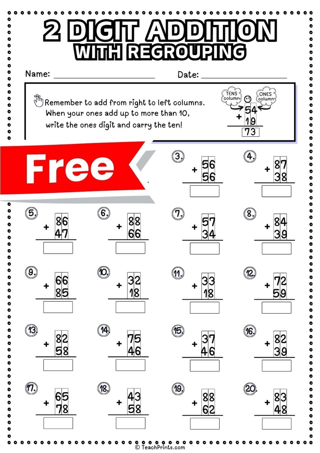addition with regrouping worksheets addition with regrouping worksheets