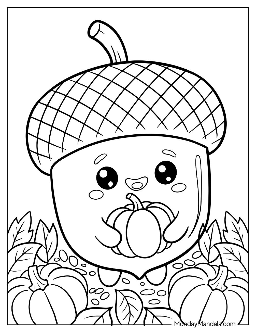 20 Acorn Coloring Pages Free PDF Printables 