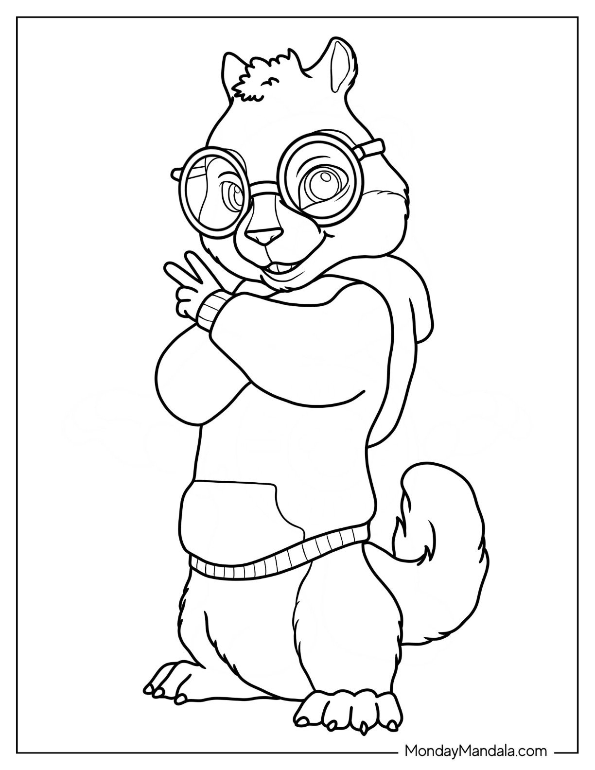 20 Alvin The Chipmunks Coloring Pages Free Printables 