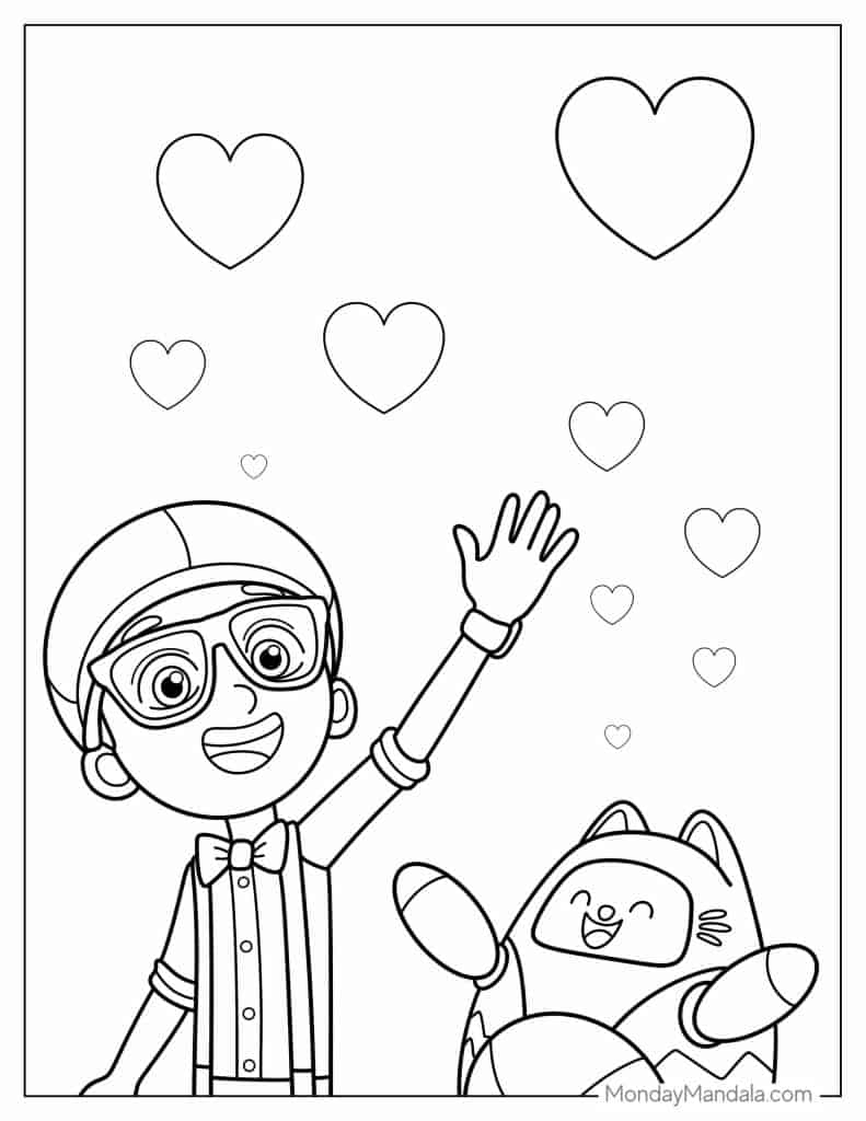 blippi coloring pages