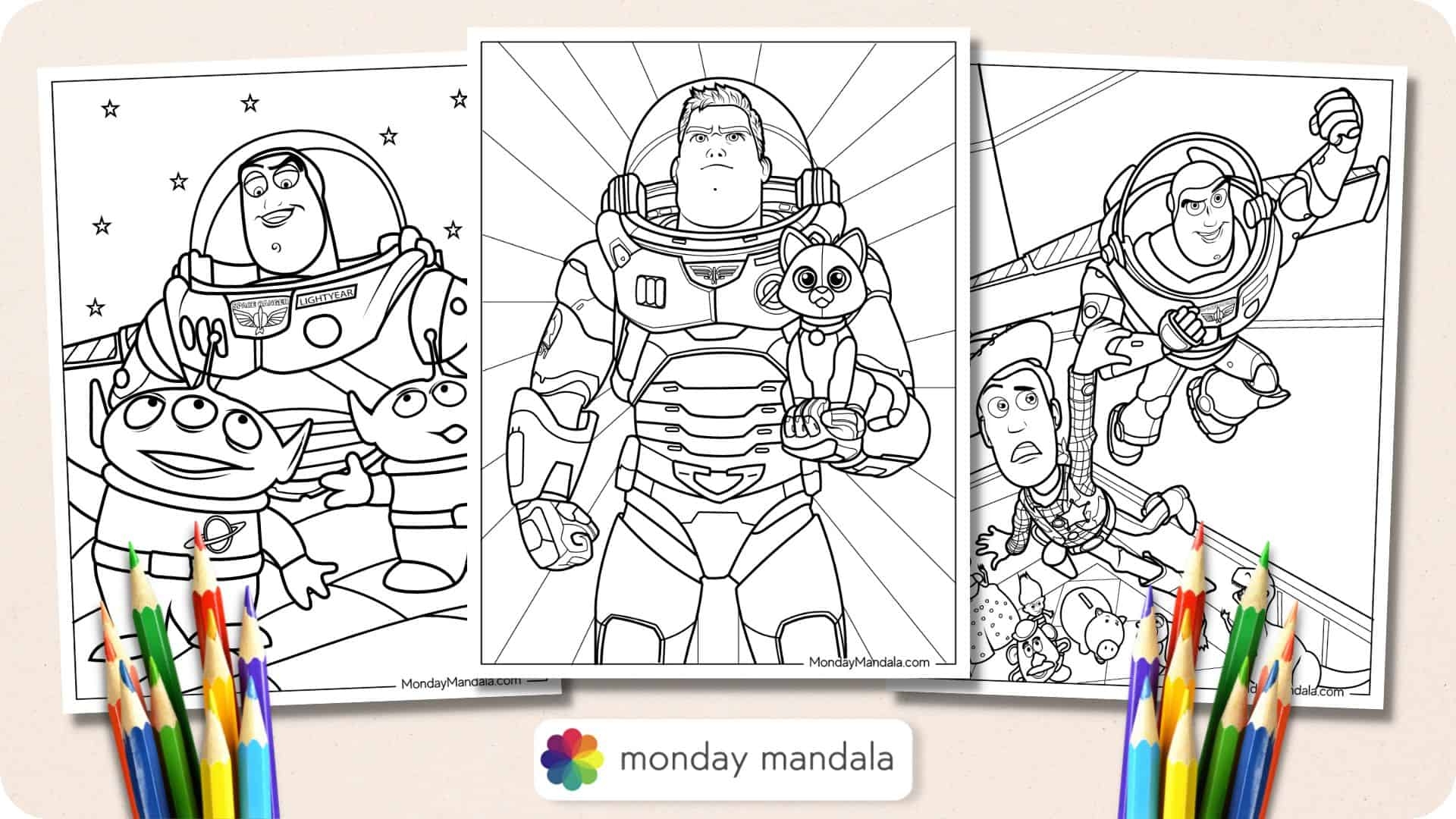toy story buzz coloring pages