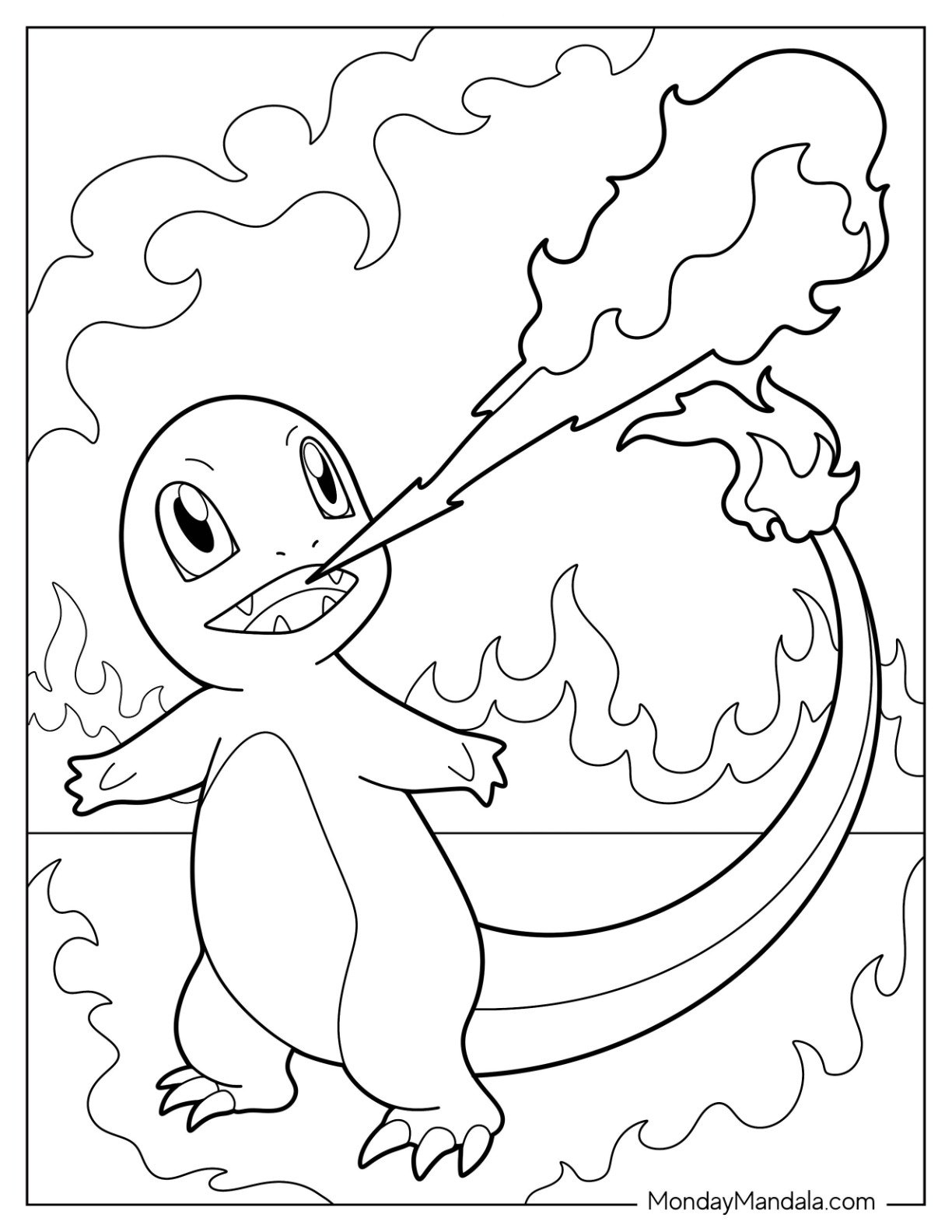 charmander coloring pages