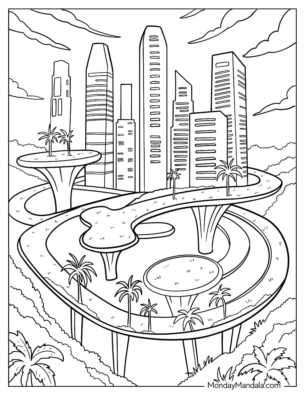 20 City Coloring Pages Free PDF Printables 