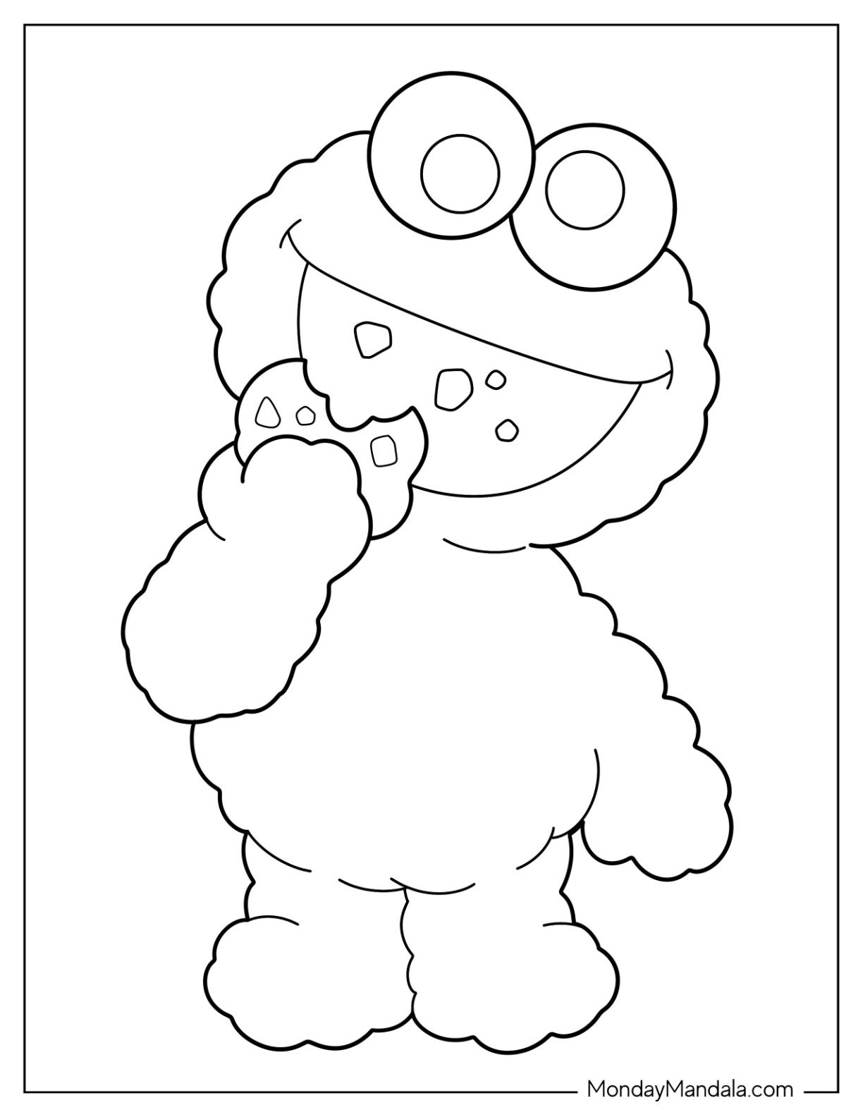 cookie monster coloring pages