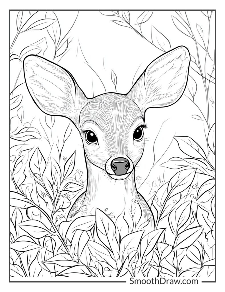 20 Deer Coloring Pages Free Printable PDF Pages
