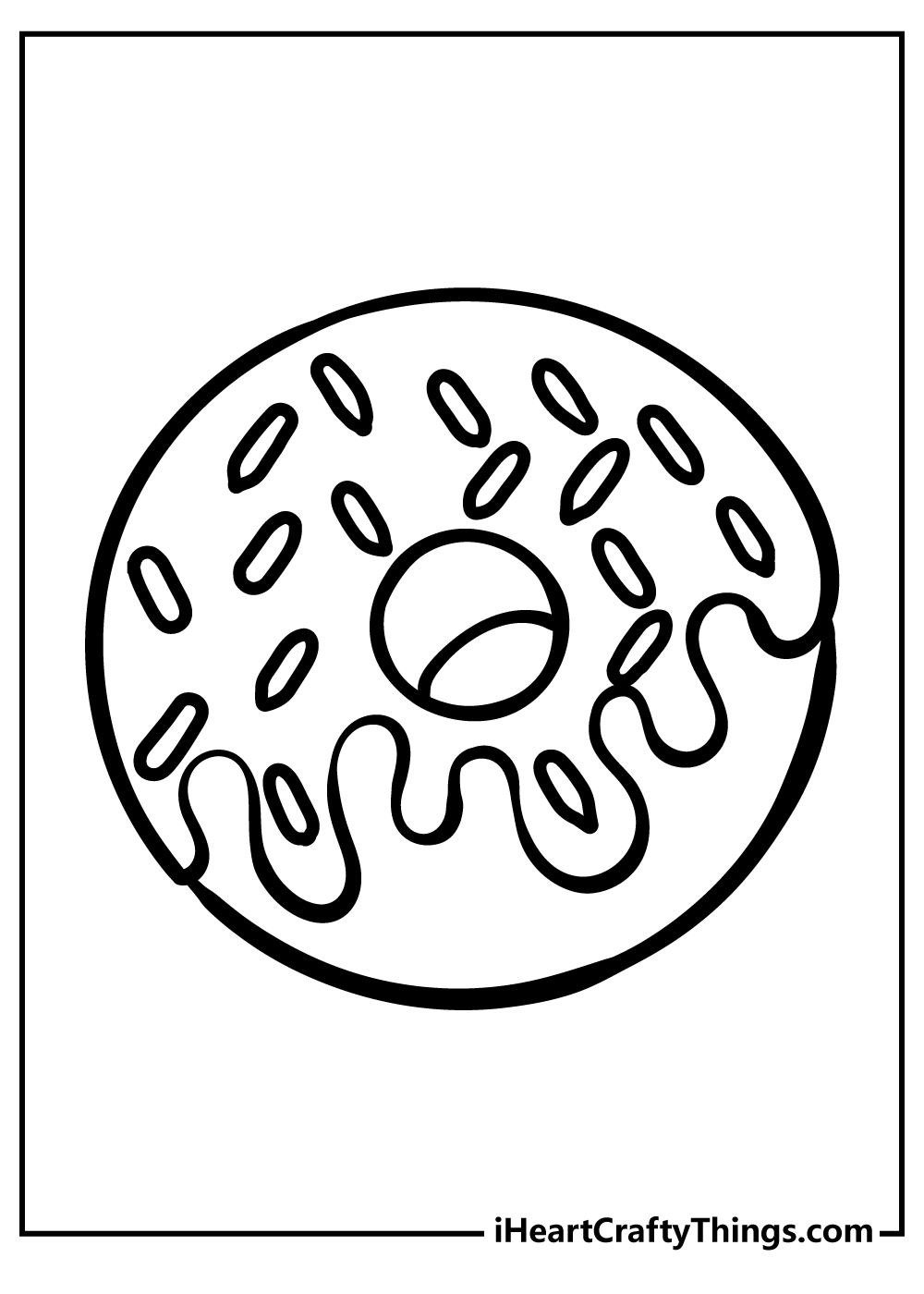 coloring pages donuts